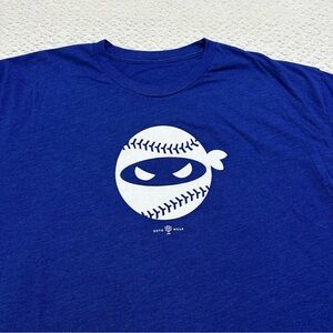 Roto Wear Pitching Ninja Short Sleeve Blue T-Shirt Baseball  Men’s Size XXL